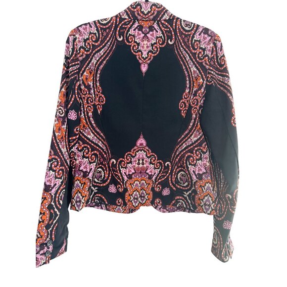 Colorful INC Medium International Concepts Paisley Blazer Jacket - Picture 4 of 11
